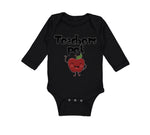 Long Sleeve Bodysuit Baby Teacher's Pet Teacher School Education Cotton