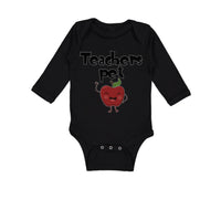 Long Sleeve Bodysuit Baby Teacher's Pet Teacher School Education Cotton