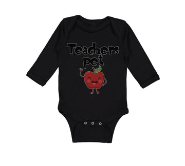 Long Sleeve Bodysuit Baby Teacher's Pet Teacher School Education Cotton