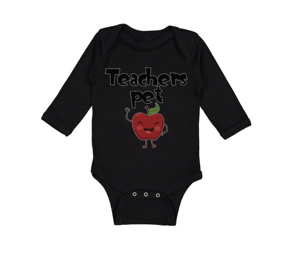 Long Sleeve Bodysuit Baby Teacher's Pet Teacher School Education Cotton