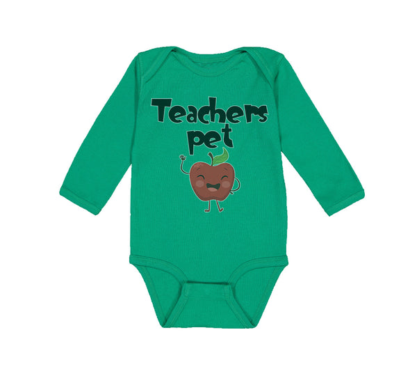 Long Sleeve Bodysuit Baby Teacher's Pet Teacher School Education Cotton