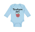 Long Sleeve Bodysuit Baby Teacher's Pet Teacher School Education Cotton