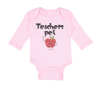 Long Sleeve Bodysuit Baby Teacher's Pet Teacher School Education Cotton