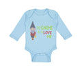Long Sleeve Bodysuit Baby To Gnome Is to Love Me Boy & Girl Clothes Cotton