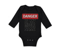 Long Sleeve Bodysuit Baby Danger Is My Middle Name Funny Humor Style A Cotton