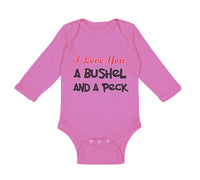 Long Sleeve Bodysuit Baby I Love You A Bushel and A Peck Boy & Girl Clothes