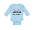 Long Sleeve Bodysuit Baby I Love You A Bushel and A Peck Boy & Girl Clothes