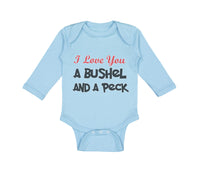 Long Sleeve Bodysuit Baby I Love You A Bushel and A Peck Boy & Girl Clothes