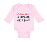 Long Sleeve Bodysuit Baby I Love You A Bushel and A Peck Boy & Girl Clothes