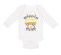 Long Sleeve Bodysuit Baby Hippie Chick Funny Humor Boy & Girl Clothes Cotton