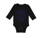 Long Sleeve Bodysuit Baby Skull Halloween Funny Humor Style A Boy & Girl Clothes