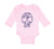 Long Sleeve Bodysuit Baby Skull Halloween Funny Humor Style A Boy & Girl Clothes