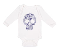 Long Sleeve Bodysuit Baby Skull Halloween Funny Humor Style A Boy & Girl Clothes