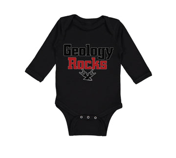 Long Sleeve Bodysuit Baby Geology Rocks Teacher School Education Cotton