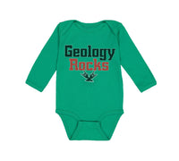 Long Sleeve Bodysuit Baby Geology Rocks Teacher School Education Cotton - Cute Rascals