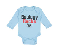 Long Sleeve Bodysuit Baby Geology Rocks Teacher School Education Cotton - Cute Rascals