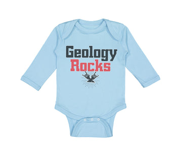 Long Sleeve Bodysuit Baby Geology Rocks Teacher School Education Cotton