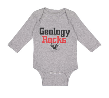 Long Sleeve Bodysuit Baby Geology Rocks Teacher School Education Cotton