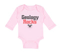 Long Sleeve Bodysuit Baby Geology Rocks Teacher School Education Cotton