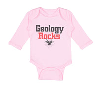 Long Sleeve Bodysuit Baby Geology Rocks Teacher School Education Cotton - Cute Rascals