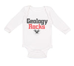 Long Sleeve Bodysuit Baby Geology Rocks Teacher School Education Cotton - Cute Rascals