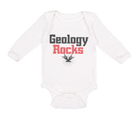 Long Sleeve Bodysuit Baby Geology Rocks Teacher School Education Cotton - Cute Rascals