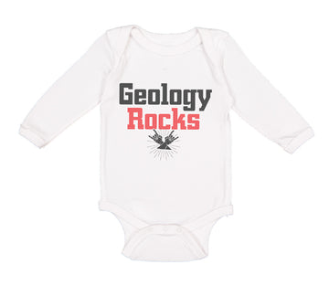 Long Sleeve Bodysuit Baby Geology Rocks Teacher School Education Cotton