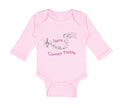 Long Sleeve Bodysuit Baby Here Comes Trouble Style A Funny Humor Cotton