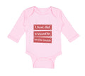 Long Sleeve Bodysuit Baby I Just Did 9 Months on The Inside Boy & Girl Clothes