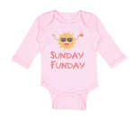 Long Sleeve Bodysuit Baby Sunday Funday Funny Humor Boy & Girl Clothes Cotton