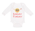Long Sleeve Bodysuit Baby Sunday Funday Funny Humor Boy & Girl Clothes Cotton