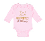 Long Sleeve Bodysuit Baby Drummer in Training Boy & Girl Clothes Cotton - Cute Rascals