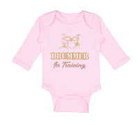 Long Sleeve Bodysuit Baby Drummer in Training Boy & Girl Clothes Cotton - Cute Rascals