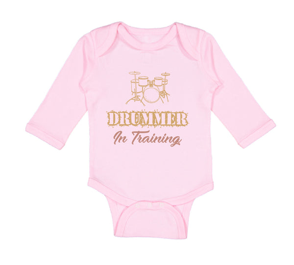 Long Sleeve Bodysuit Baby Drummer in Training Boy & Girl Clothes Cotton - Cute Rascals