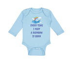 Long Sleeve Bodysuit Baby Every Time I Fart A Rainbow Is Born Funny Humor Cotton - Cute Rascals