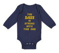 Long Sleeve Bodysuit Baby The Sass Is Strong with This 1 Sassy Funny Humor