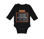 Long Sleeve Bodysuit Baby I Just Did 9 Months on The Inside Boy & Girl Clothes