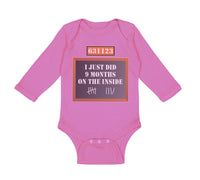 Long Sleeve Bodysuit Baby I Just Did 9 Months on The Inside Boy & Girl Clothes