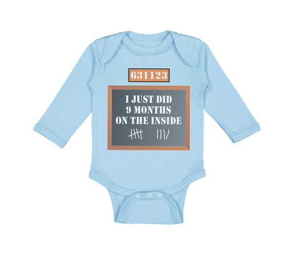 Long Sleeve Bodysuit Baby I Just Did 9 Months on The Inside Boy & Girl Clothes