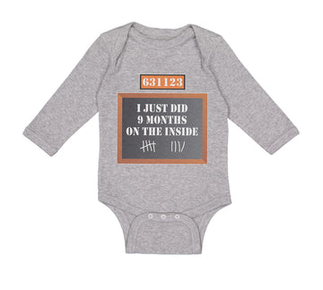 Long Sleeve Bodysuit Baby I Just Did 9 Months on The Inside Boy & Girl Clothes