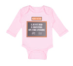 Long Sleeve Bodysuit Baby I Just Did 9 Months on The Inside Boy & Girl Clothes