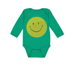 Long Sleeve Bodysuit Baby Smiley Face Boy & Girl Clothes Cotton