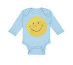 Long Sleeve Bodysuit Baby Smiley Face Boy & Girl Clothes Cotton