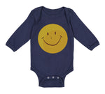 Long Sleeve Bodysuit Baby Smiley Face Boy & Girl Clothes Cotton