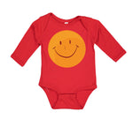 Long Sleeve Bodysuit Baby Smiley Face Boy & Girl Clothes Cotton