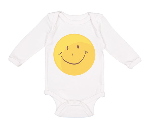 Long Sleeve Bodysuit Baby Smiley Face Boy & Girl Clothes Cotton