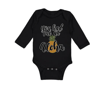 Long Sleeve Bodysuit Baby You Had Me at Aloha Hawaii Boy & Girl Clothes Cotton