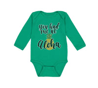 Long Sleeve Bodysuit Baby You Had Me at Aloha Hawaii Boy & Girl Clothes Cotton