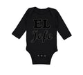 Long Sleeve Bodysuit Baby El Jefe Hispanic Latin Boy & Girl Clothes Cotton
