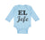 Long Sleeve Bodysuit Baby El Jefe Hispanic Latin Boy & Girl Clothes Cotton - Cute Rascals